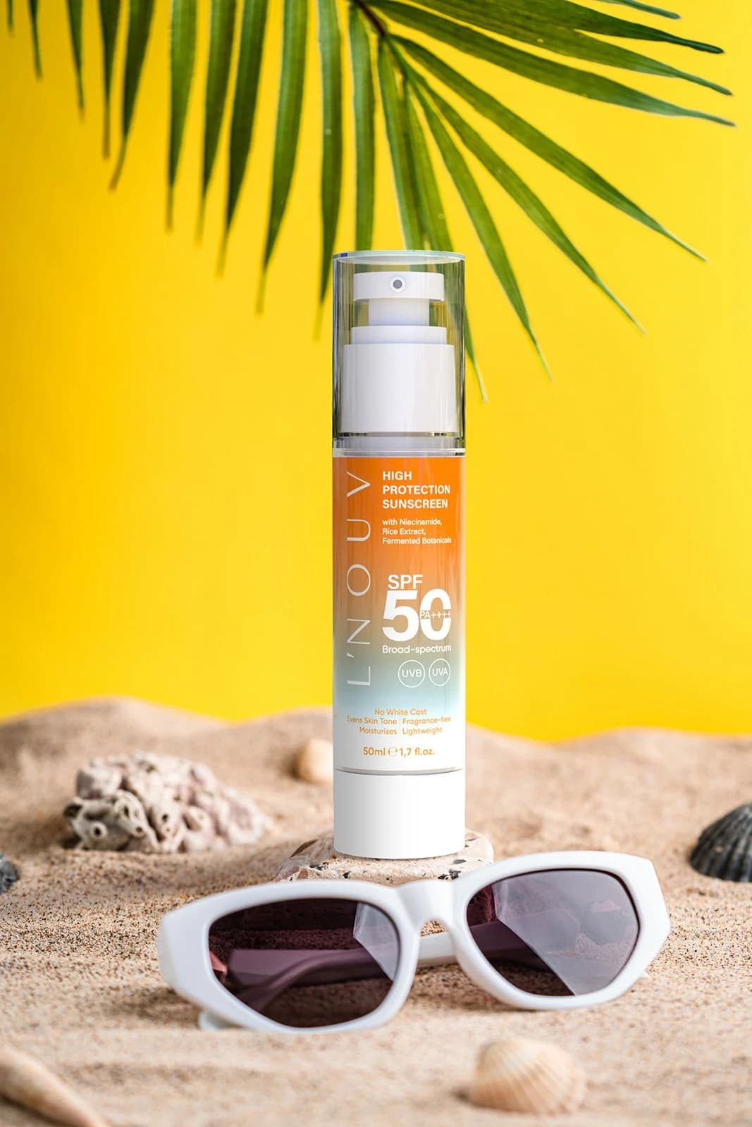 L'NOUV SPF50+ Yüksek Korumalı Güneş Kremi